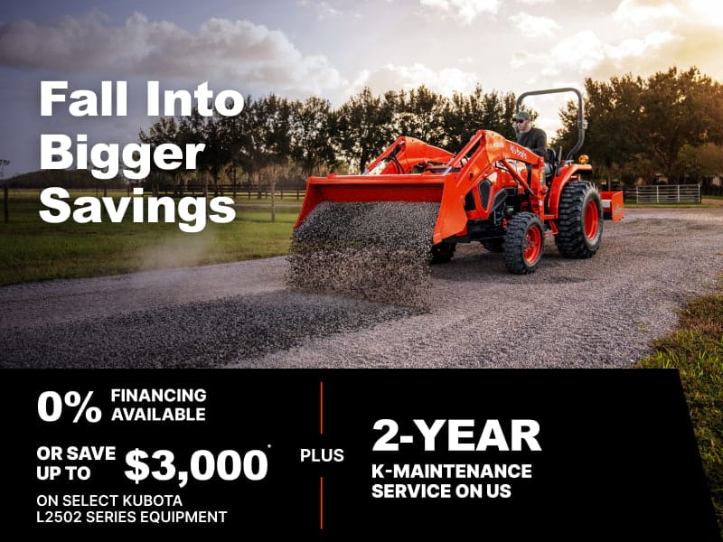 Save on Select L2502 Series Tractors Save on Select L2502 Series Tractors